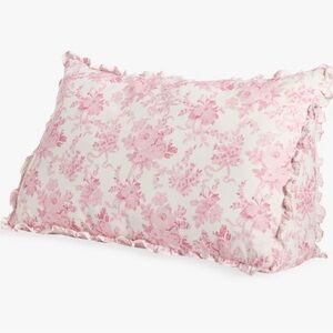 Pottery Barn Teen Pink Floral Pillowcase